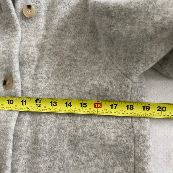 Vince collar cardigan coat with wool alpaca blend - Picture 7 of 8